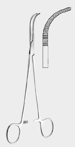 Затискач МІКСТЕРА (MIXTER), вигнутий, зубчастий, 23 см (cm)